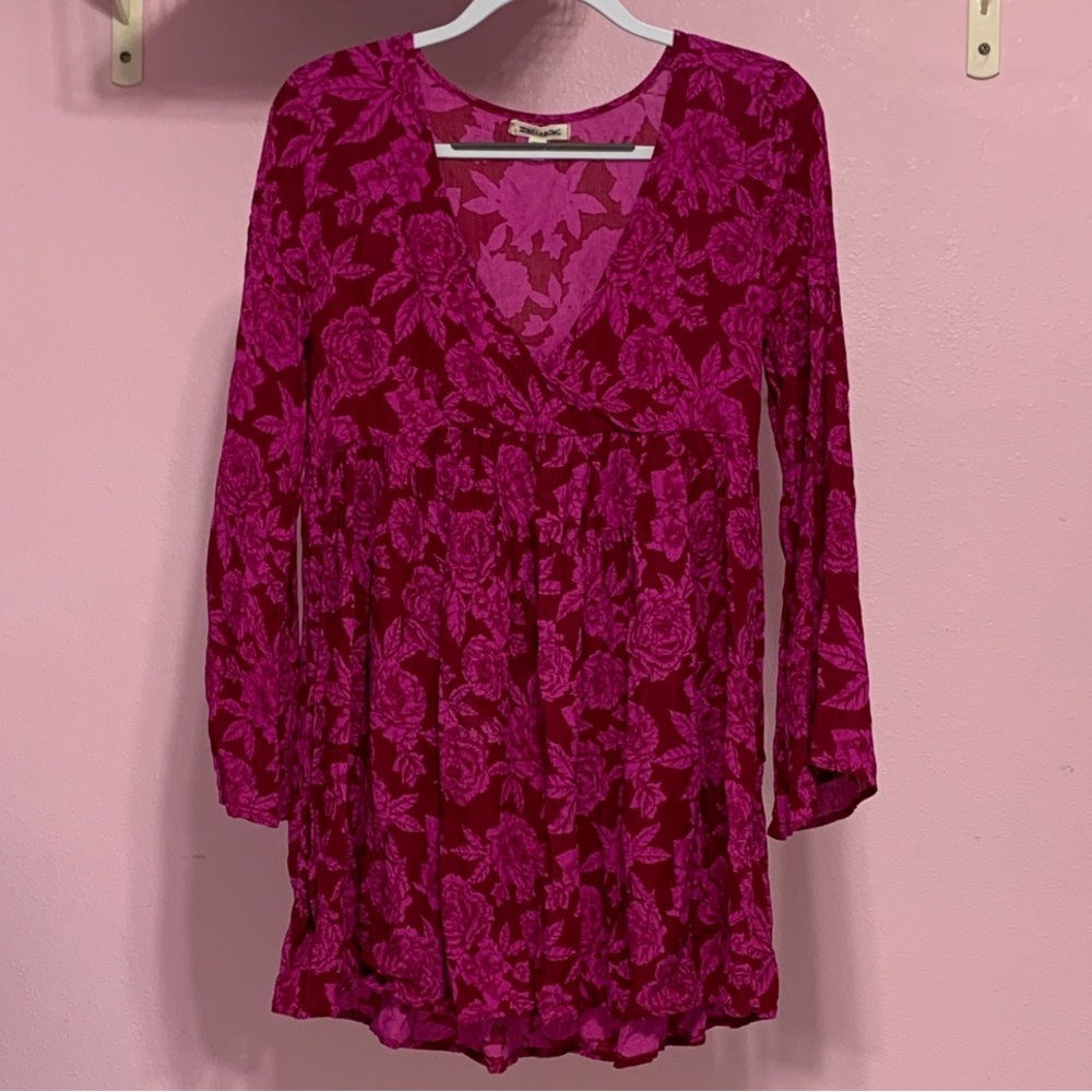 Billabong Floral Pink Dress - Picture 3 of 5